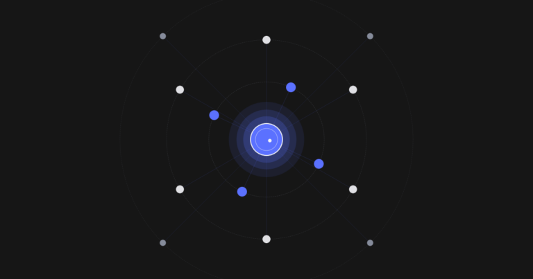 Diagrama do Hermes Agent como nucleo persistente com canais orbitais. Identidade visual Stellatus.